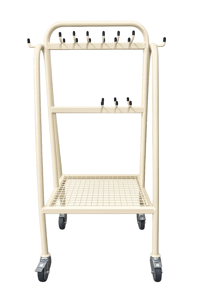 Cream Kitchen Utensil Storage Unit