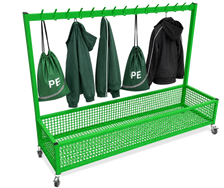 NA101 Single Cloakroom Trolley - Bright Green