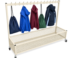 NA101 Single Cloakroom Trolley - Cream