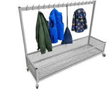 NA101 Single Cloakroom Trolley - Grey