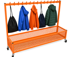 NA101 Single Cloakroom Trolley - Orange