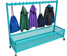 NA101 Single Cloakroom Trolley - Turquoise