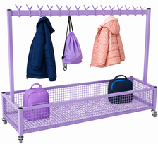 NA202 Double Cloakroom Trolley - Lilac