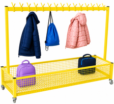NA202 Double Cloakroom Trolley - Yellow
