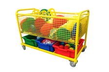 S2002 Junior Deluxe Trolley filled with play equipment