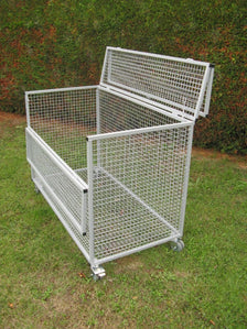S78 Lockable Mesh Storage Trolley