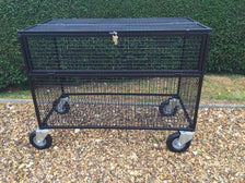 S78 Lockable Mesh Storage Trolley