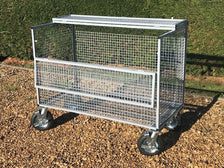 S78 Lockable Mesh Storage Trolley